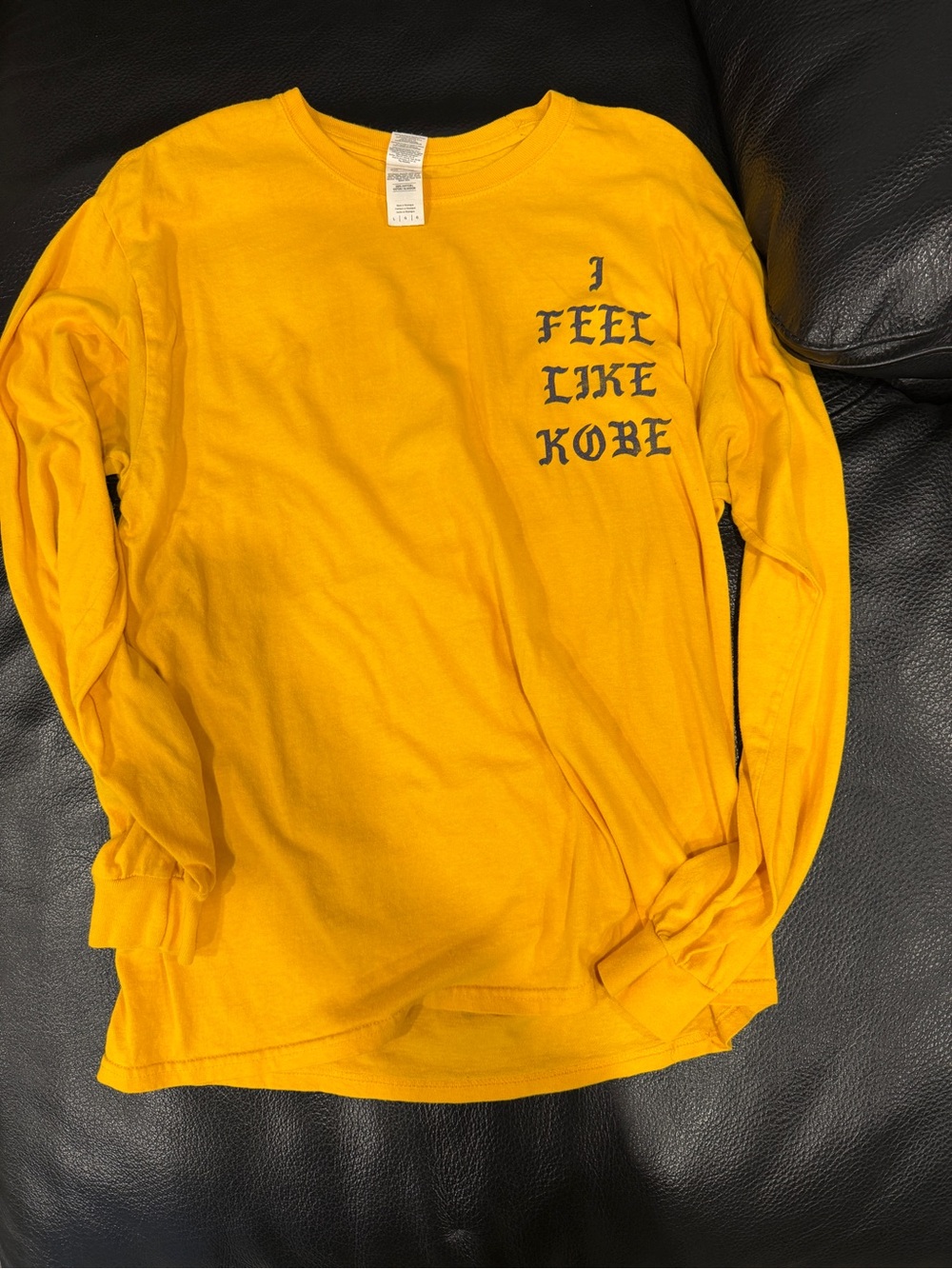 I Feel Like Kobe Yellow Long-Sleeve Tee
